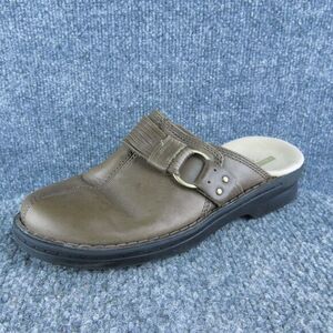 Clarks Collection‎ Women Mules Shoes Size 5.5 Medium Brown Leather Slip On